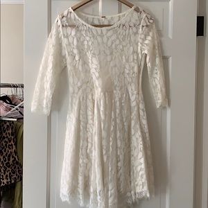 White lace dress